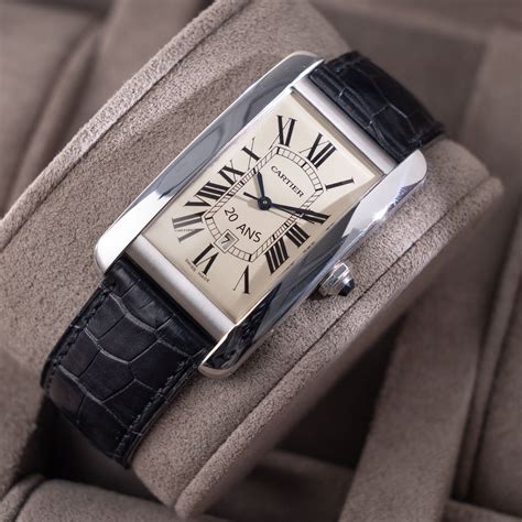 cartier white gold|cartier tank americaine white gold.